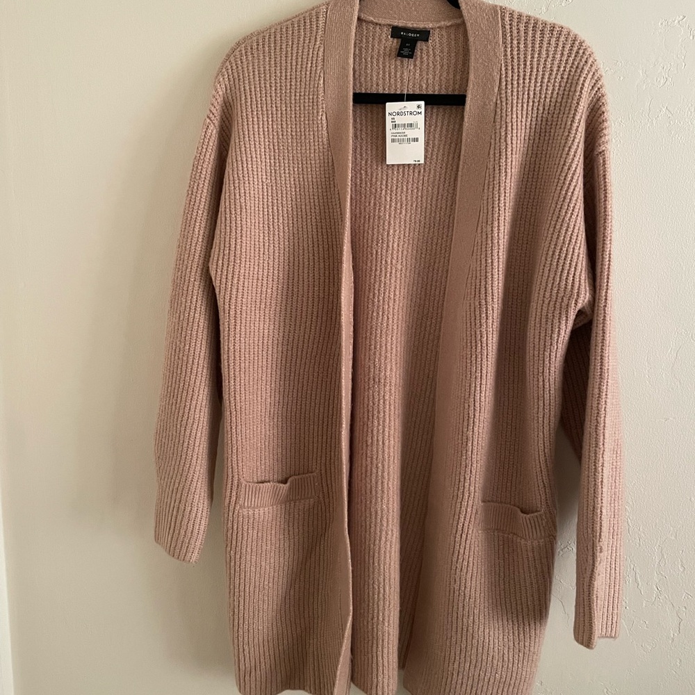 New halogen cardigan